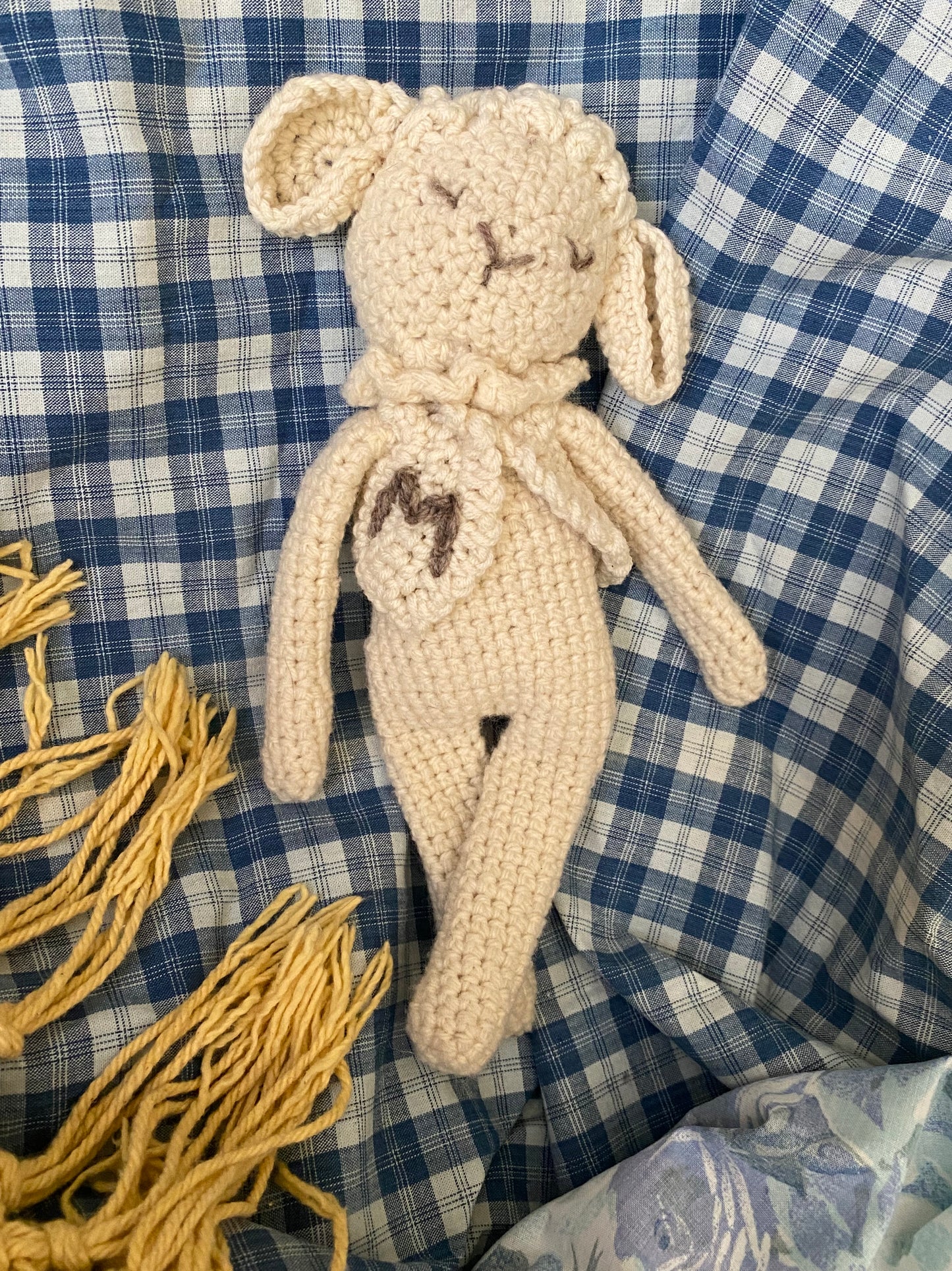 mouton rêveur et ses deux petits gilets.
