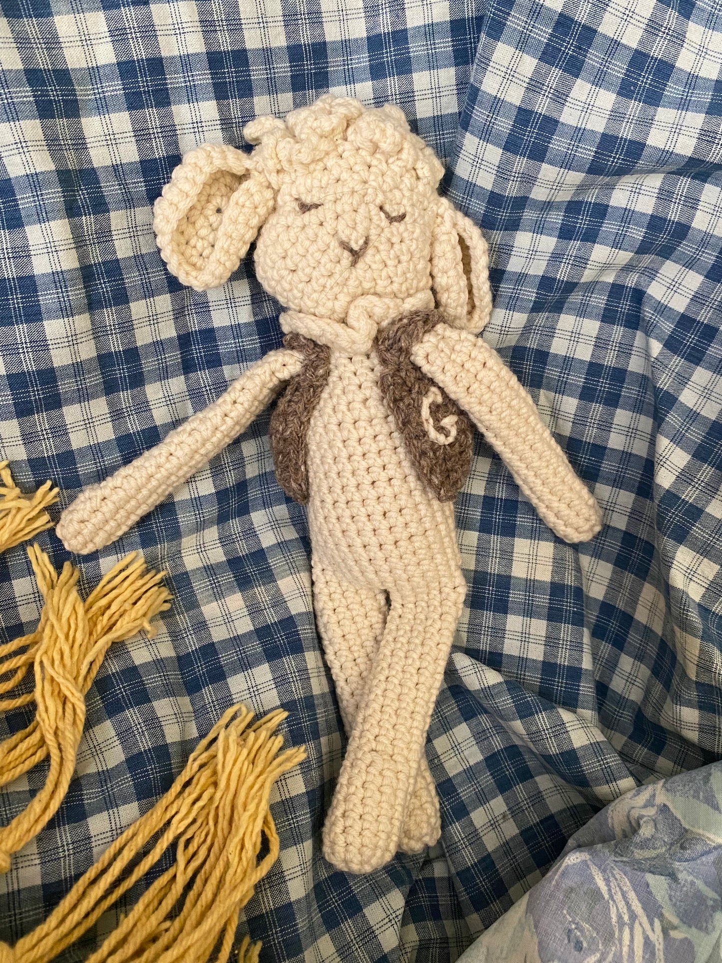 mouton rêveur et ses deux petits gilets.